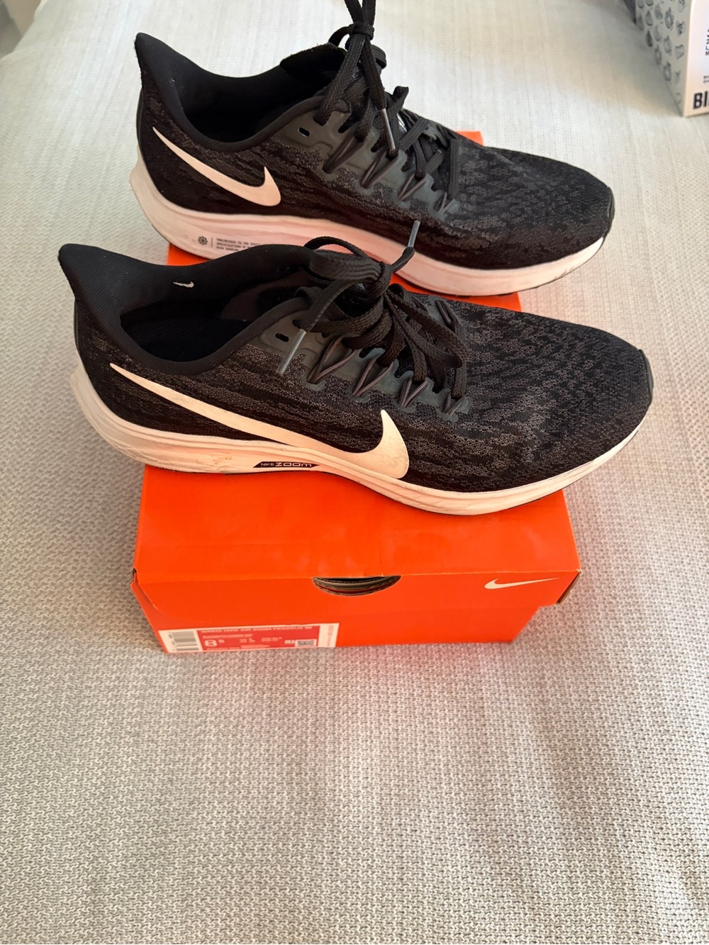 Nike Women’s Air Zoom Pegasus Size 8.5- Black/White/Thunder Grey